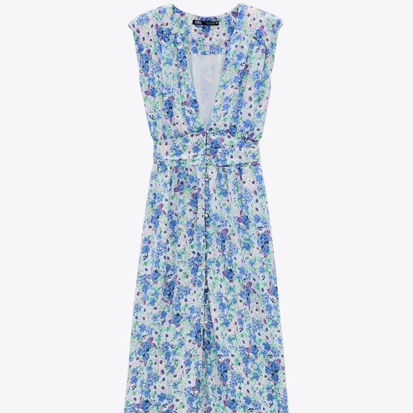 Zara Dresses & Skirts - Printed Midi Dress